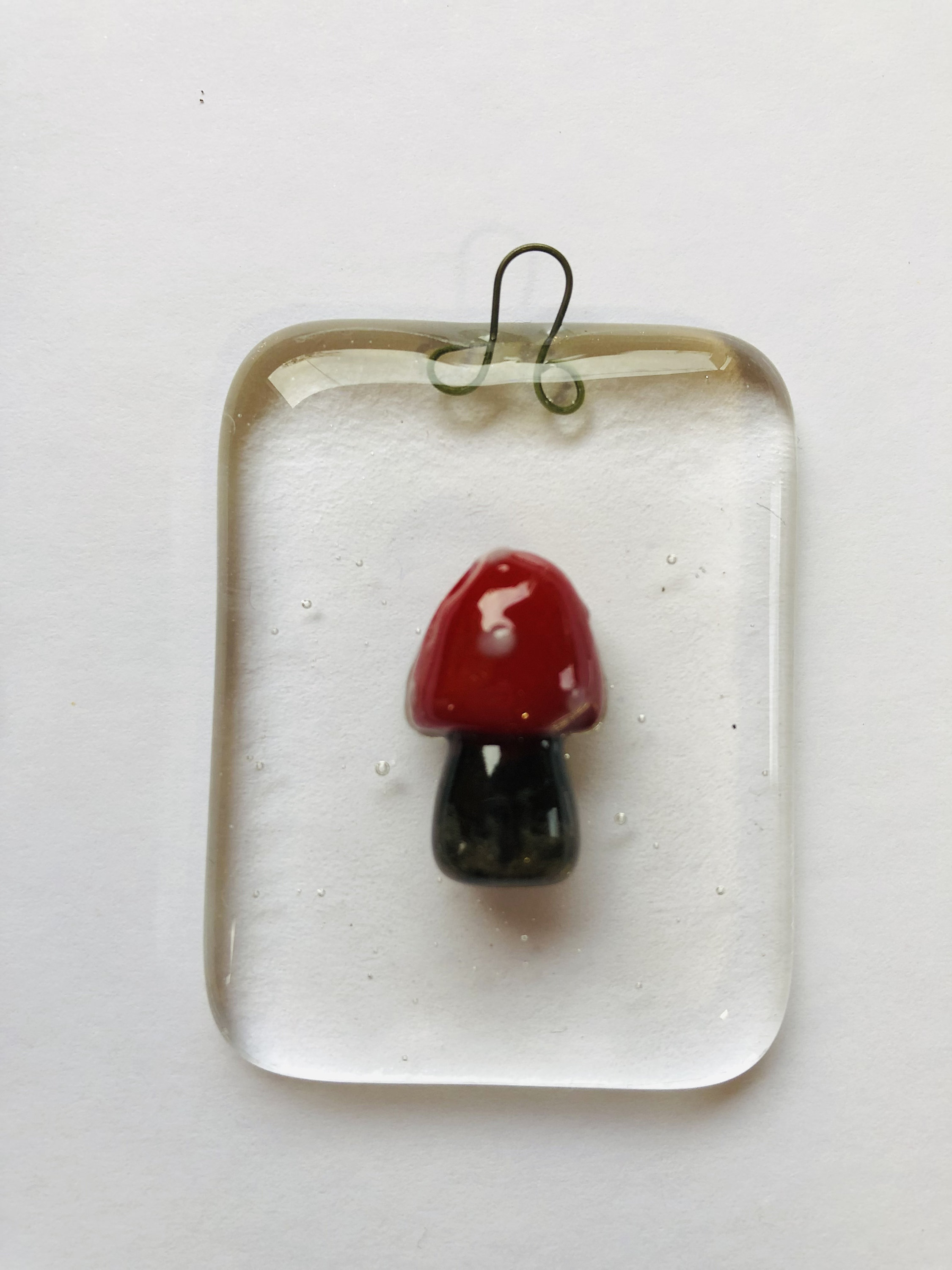 Fused Glass Sheep, Bee, and Toadstool Key Rings - Etsy