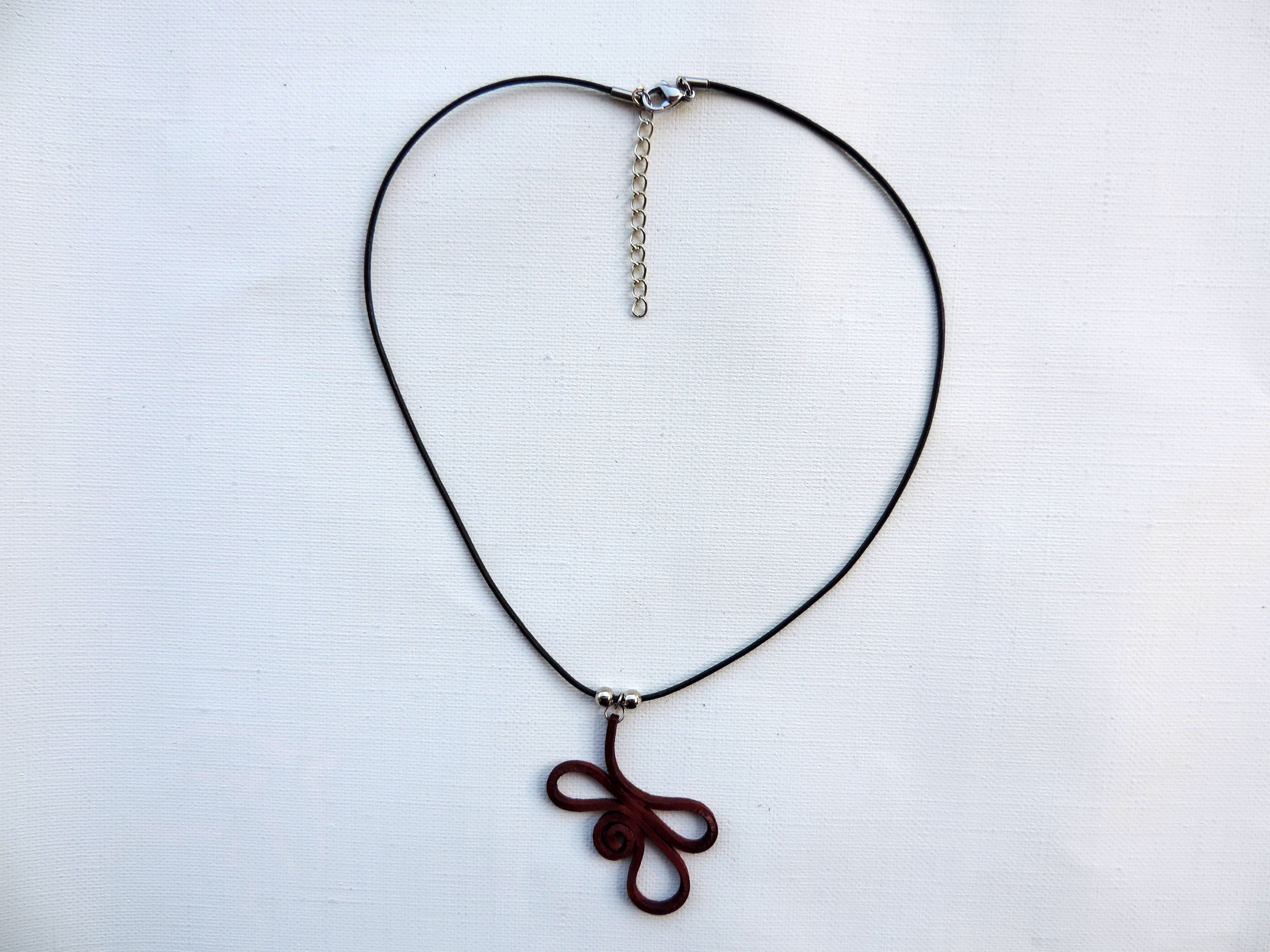 Collar hecho a mano colgante y cordón de cuero Etsy