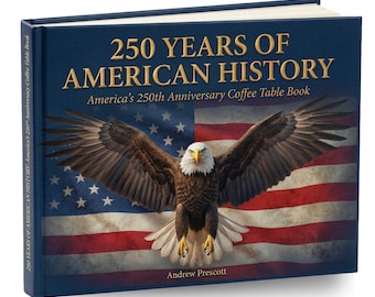 250 Years of American History: America's 250th Anniversary Coffee Table Book (200 Pages)