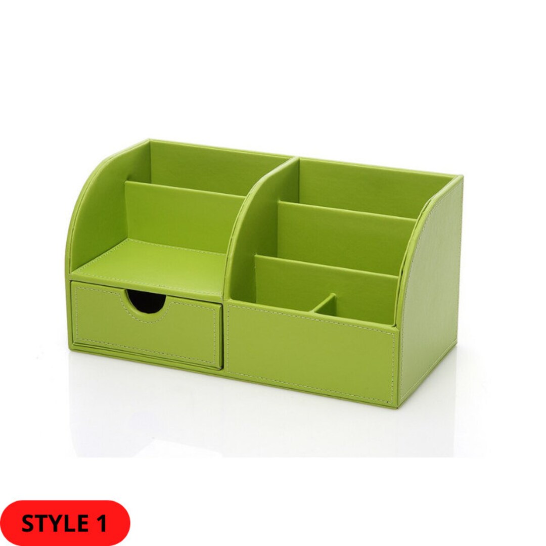 Desk Organizer Leather Desk Décor Office Desk Accessories Etsy