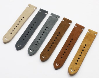 Leather Watch Strap, Handcrafted Watch Band, Classic Quick Release Band, Vintage Replacement Strap Gift For Friend 18mm 20mm 22mm 24mm