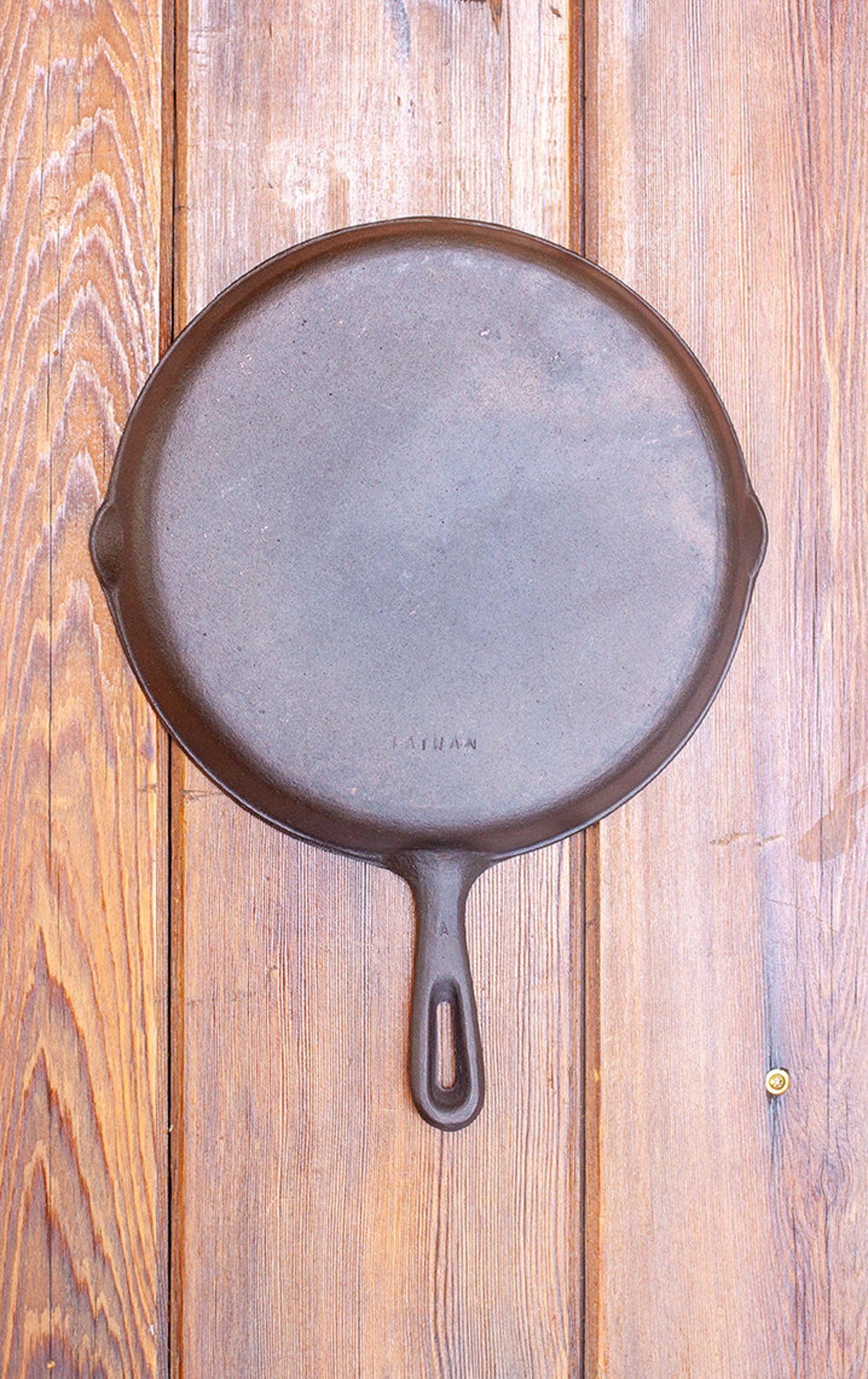 Taiwan Flat Bottom cast iron skillet. Free Shipping Etsy