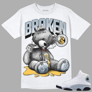 Blue Grey 13s DopeSkill Unisex Shirt Sick Bear Graphic