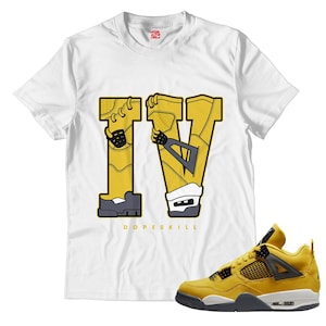 IV Jordan 4 Unisex Shirt Match Jordan 4 Lightning