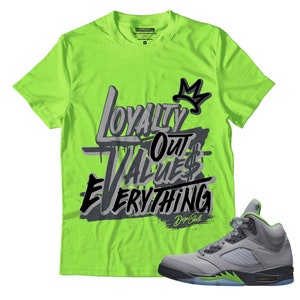 NEW L Unisex Shirt Match Jordan 5 Green Bean - Green Bean T-shirt