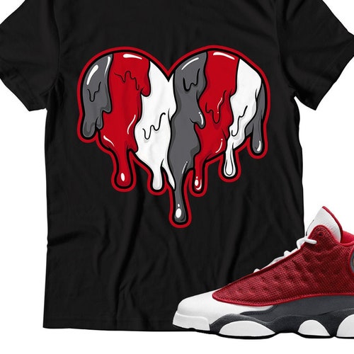 S.H Unisex Shirt Match Jordan 13 red 