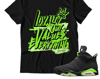 NEW L Unisex Shirt Match Jordan 6 “Electric Green”