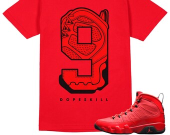 Unisex Shirt Match Jordan Chile Red Chile Red T-shirt