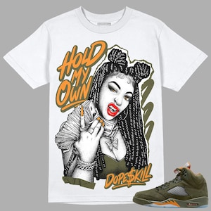 Olive 5s DopeSkill Unisex Shirt New H.M.O Graphic