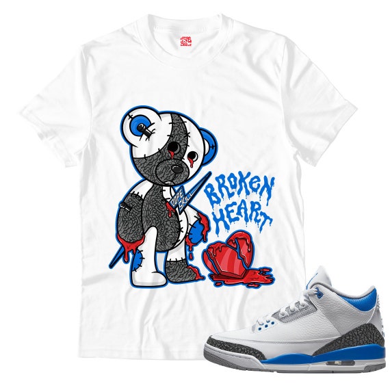 racer blue jordan 3 shirt