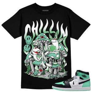 Camisa unissex DopeSkill Green Glow 1s Chillin Graphic