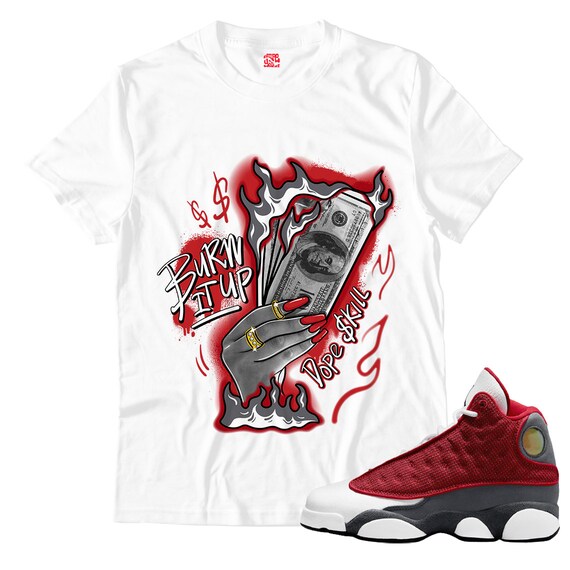 jordan 13 red flint shirt to match