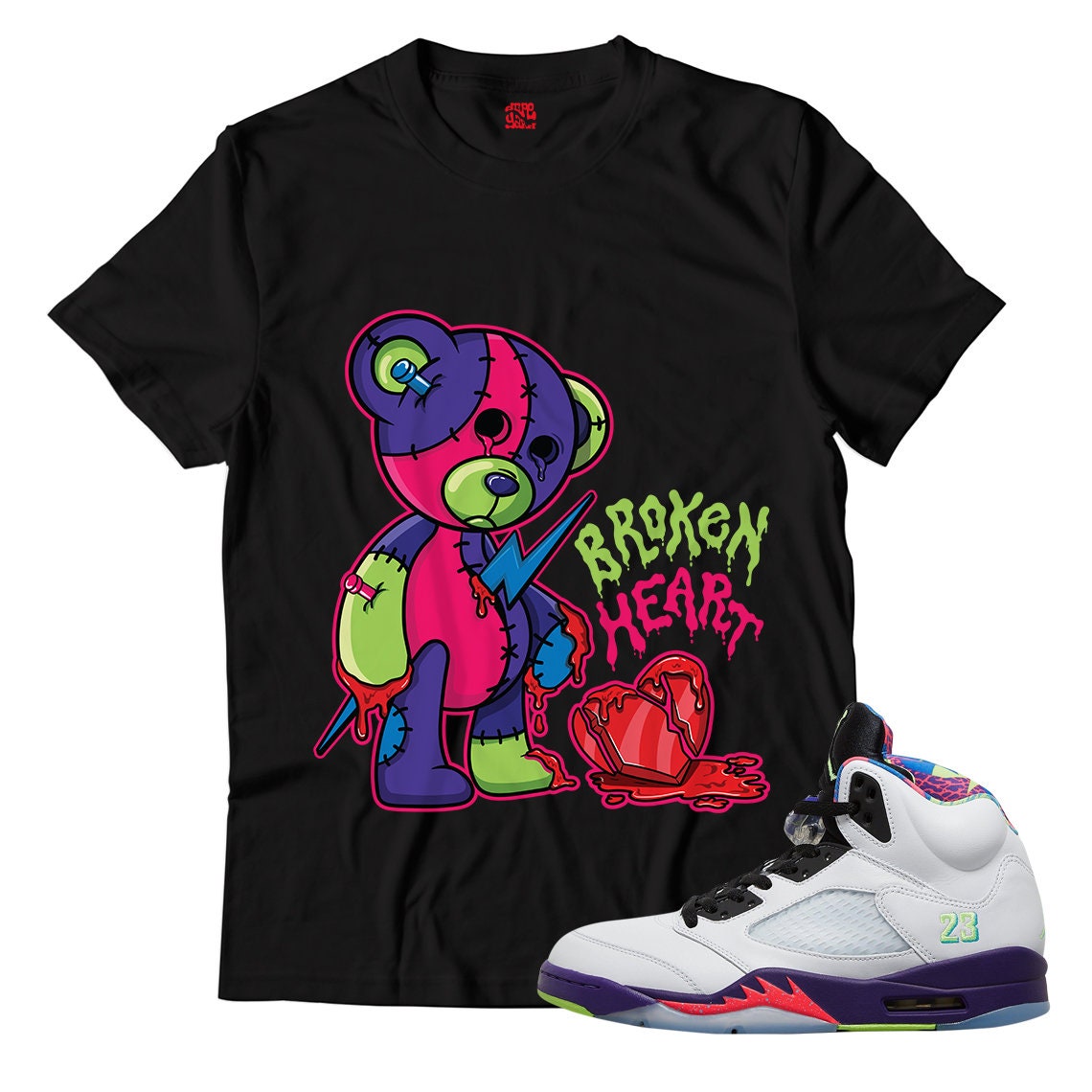 Broken Heart Unisex Shirt Match Jordan 