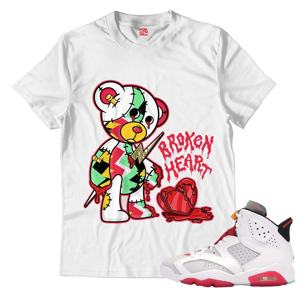 Broken Heart Unisex Shirt Match Jordan 