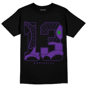No.13 Unisex Shirt Match Jordan 13 Court Purple