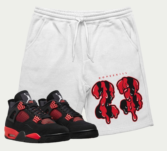 jordan 4 red thunder drip