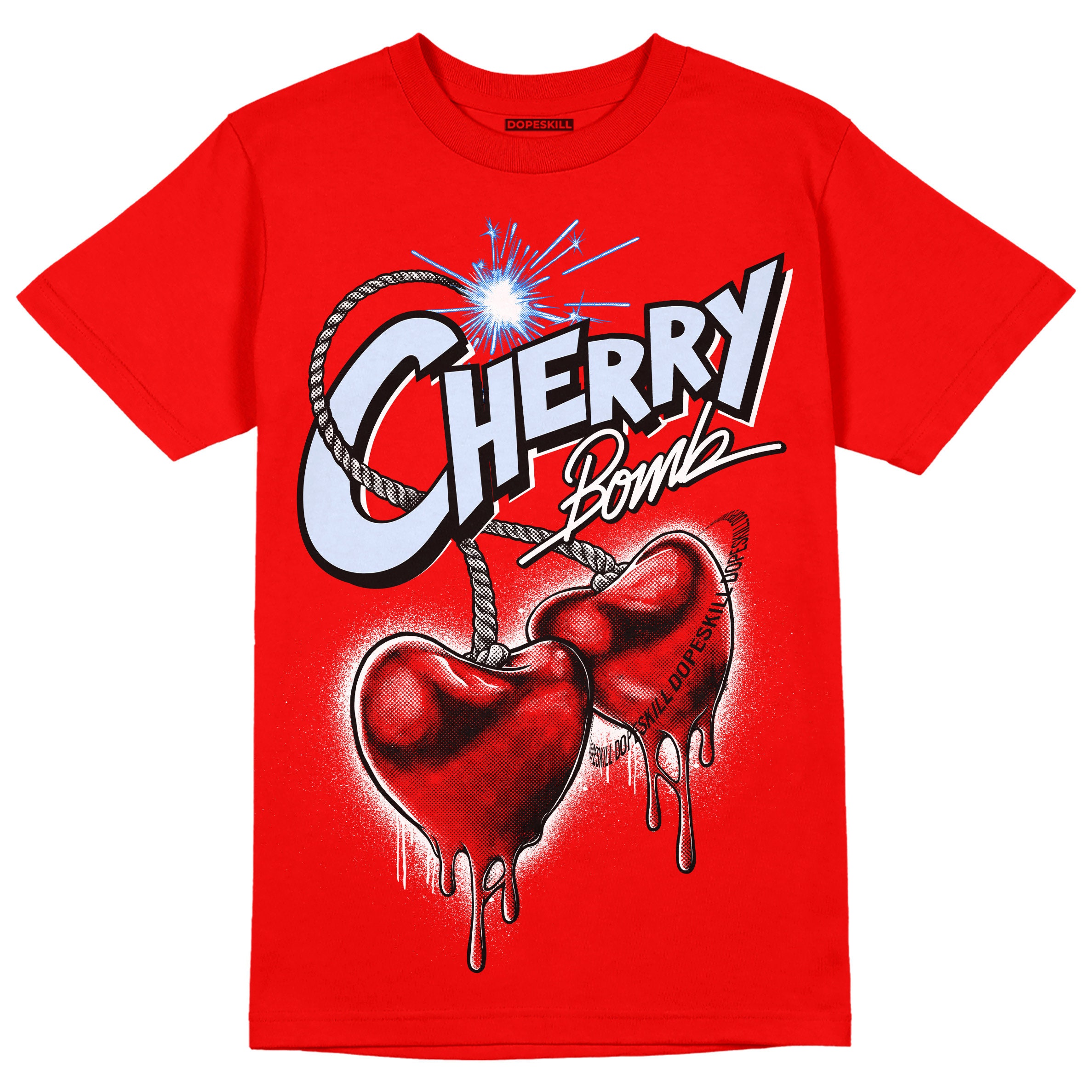 Cherry 11s Dopeskill Unisex Shirt Cherry Bomb Graphic - Varsity