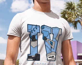 IV Jordan Unisex Shirt Match Jordan University Blue