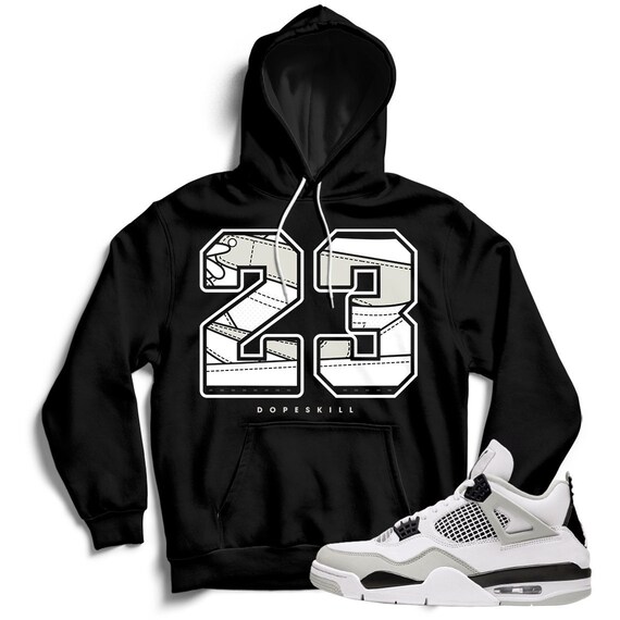 23 Legend T-Shirt To Match Air Jordan Retro 4 Military Black White