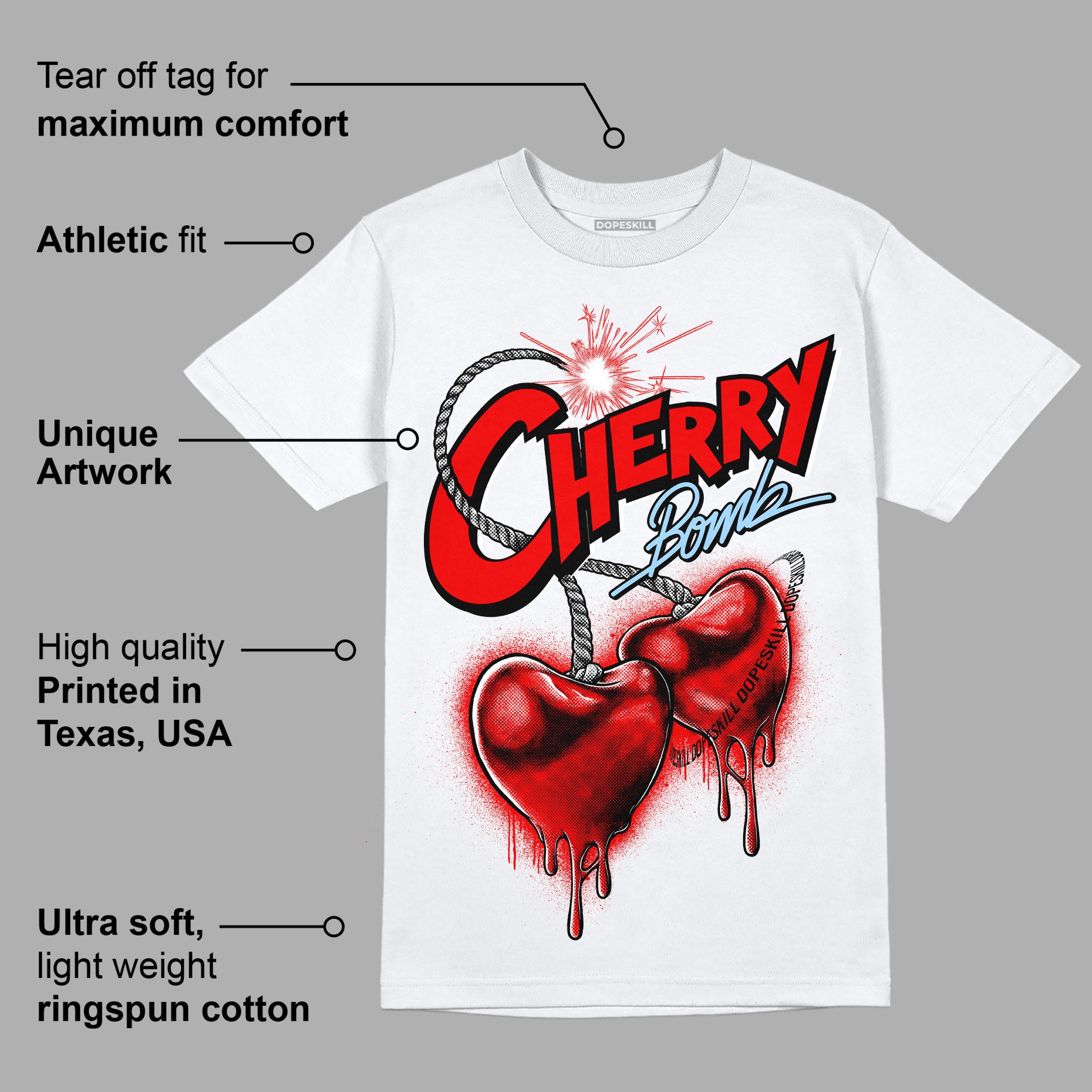 Cherry 11s Dopeskill Unisex Shirt Cherry Bomb Graphic - Etsy