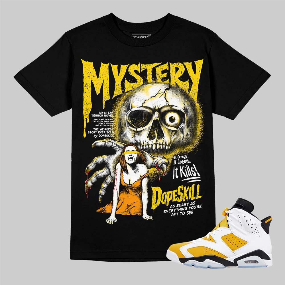 Streetwear Graphic Tee, Yellow Ochre 6s Unisex Graphic