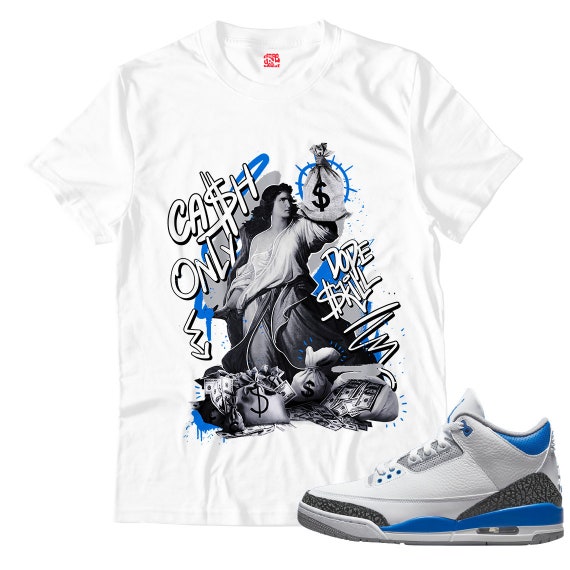 CA Unisex Shirt Match Jordan 3 Racer Blue Etsy