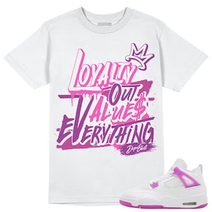 Hyper Violet 4s DopeSkill Unisex Shirt NEW L Graphic