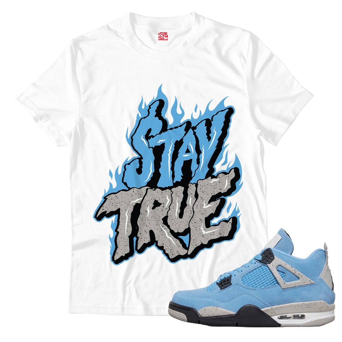 university blue 4s shirts