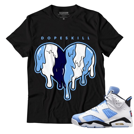 jordan 4 university blue t shirt