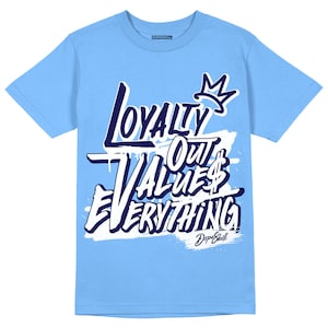 NEW L ユニセックス シャツ マッチ ジョーダン 6 ユニバーシティ ブルー - ユニバーシティ ブルー Tシャツ