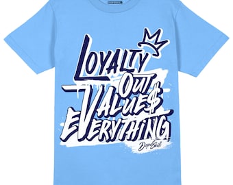 NEW L Unisex Shirt Match Jordan 6 University Blue - University Blue T-shirt