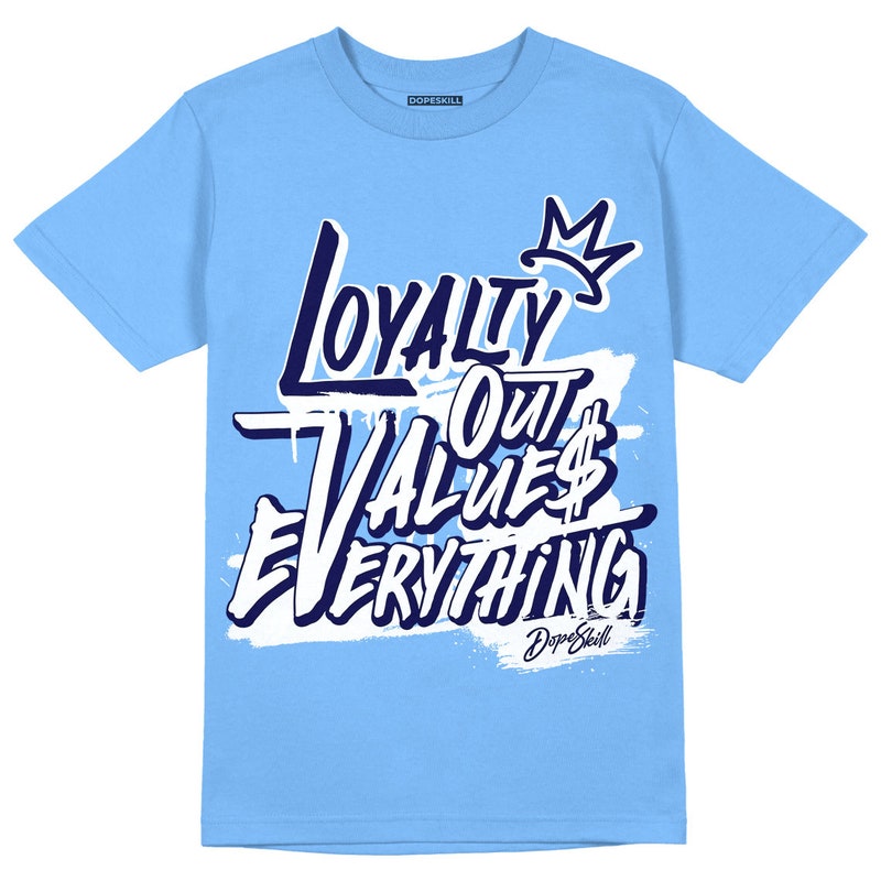 university blue t shirt
