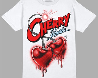 [ KIRSH ]★BIG DOODLE CHERRY HIGH NECK STRIPE T-SHIRT Cherry 11s Dopeskill Unisex Shirt Cherry Bomb Graphic - Etsy