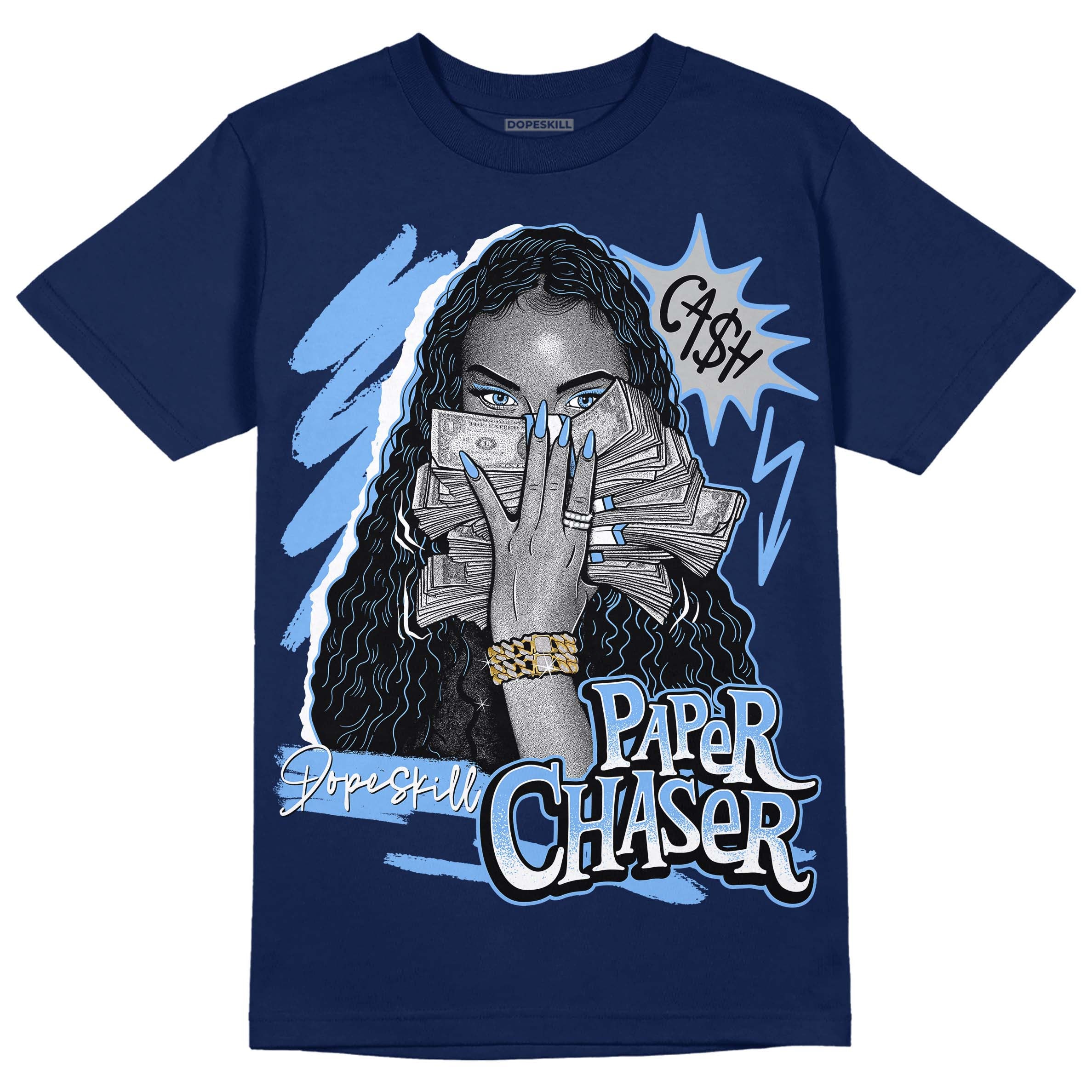 Midnight Navy 5s Dopeskill Unisex Shirt NPC Graphic - Navy