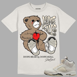 Segel 5s DopeSstill Unisex Shirt Love Kills Graphic - Sand Tshirt