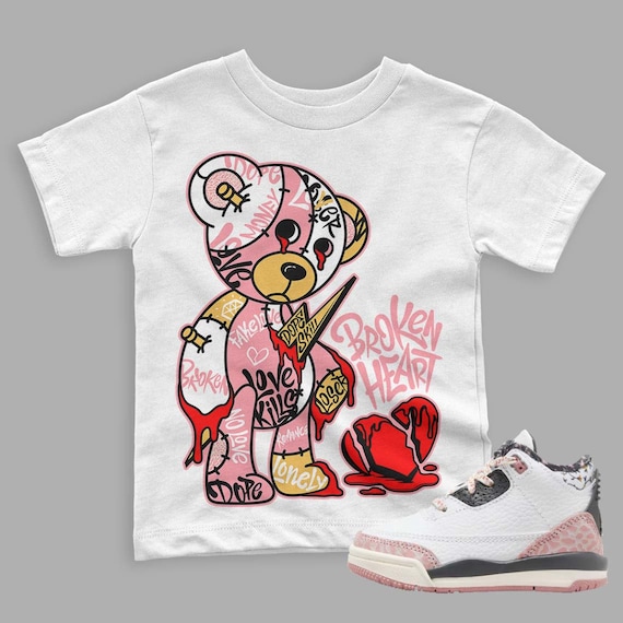 Red Stardust 3s Dopeskill Toddler T-shirt Broken Heart