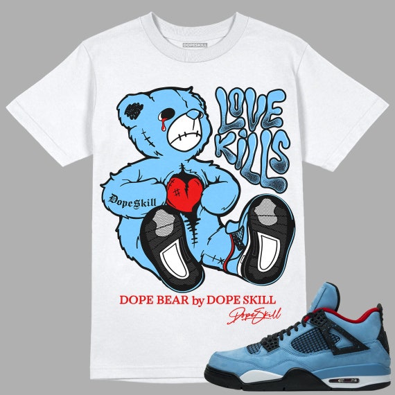 Cactus Jack 4s Dopeskill Unisex Shirt Love Kills Graphic - Etsy
