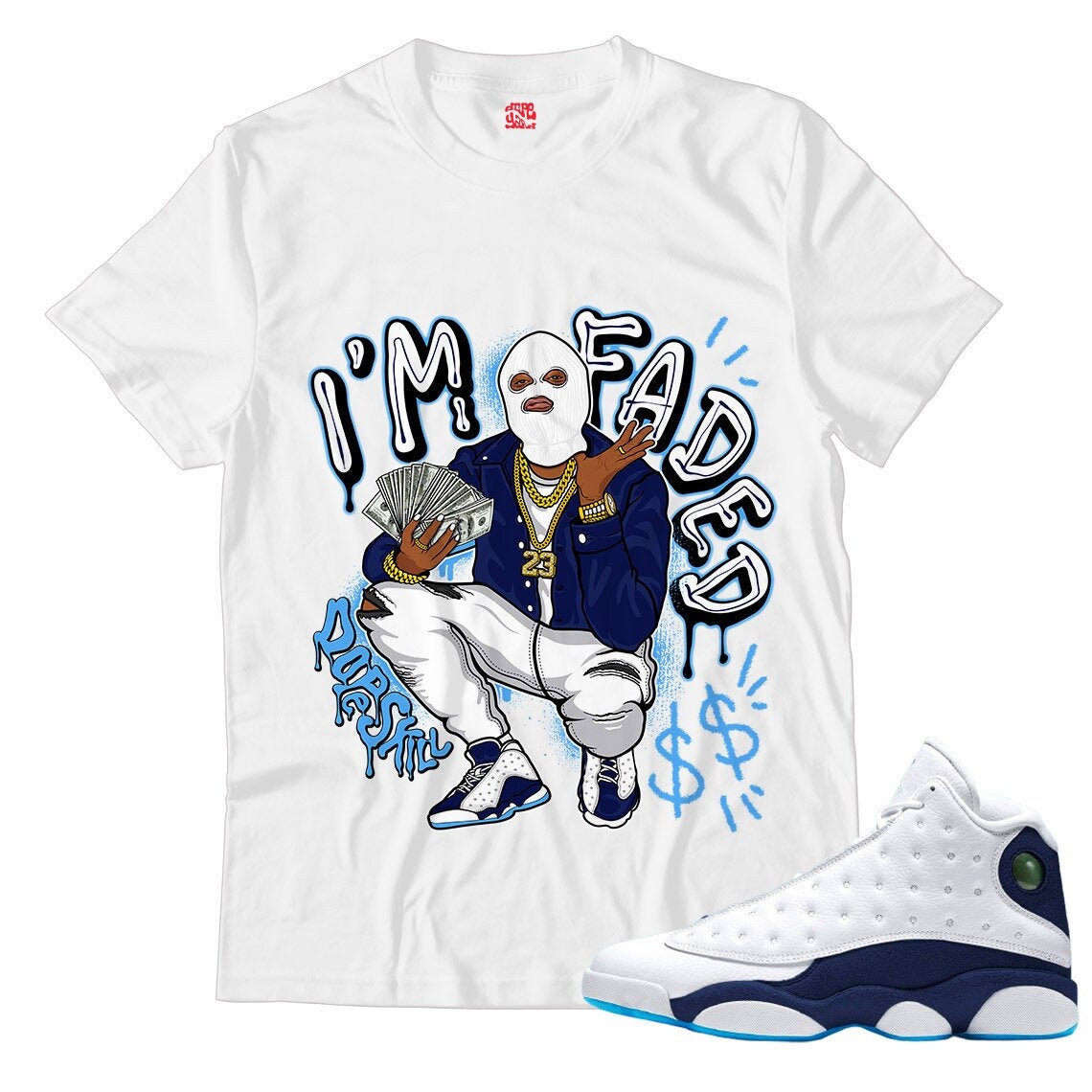 I'm Faded Unisex Shirt Match Jordan 13 Obsidian | Etsy