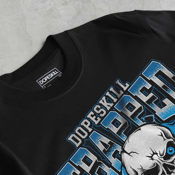Halloween Streetwear Graphic Tee, Military Blue 4s Unisex