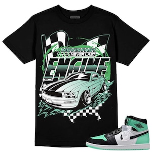 Camiseta unissex DopeSkill Green Glow 1s ENGINE Tshirt Graphic