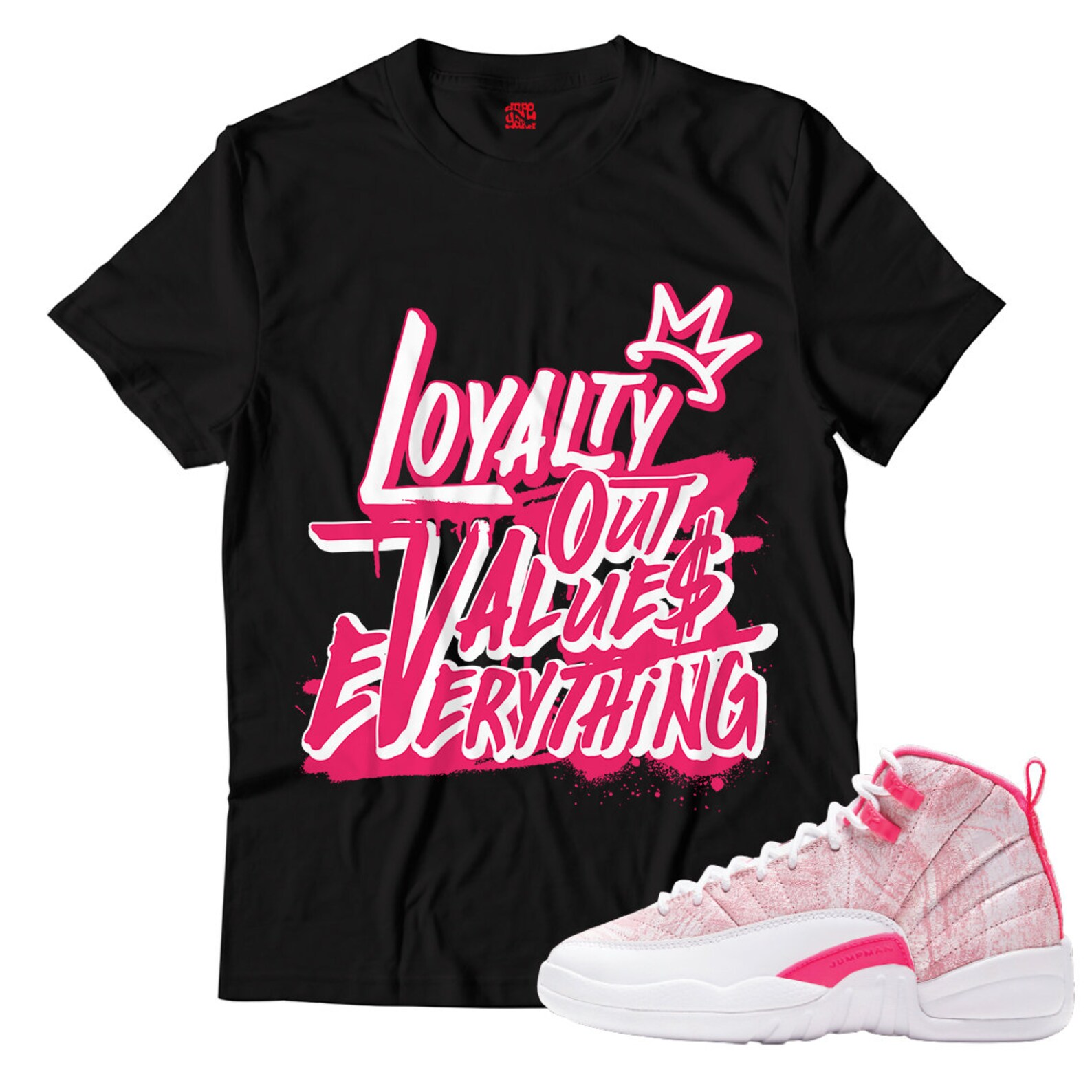 NEW L Unisex Shirt Match Jordan 12 Hyper Pink | Etsy
