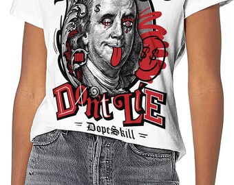 Red Taxi 12s Dopeskill Unisex Shirt Money Don't Lie Graphic