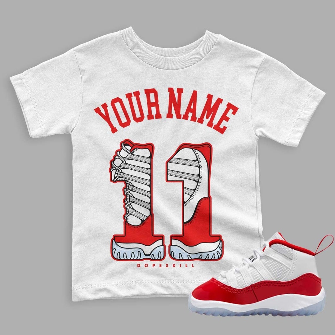 Cherry 11s Toddler Dopeskill Tshirt Customized Name & No.11 Etsy