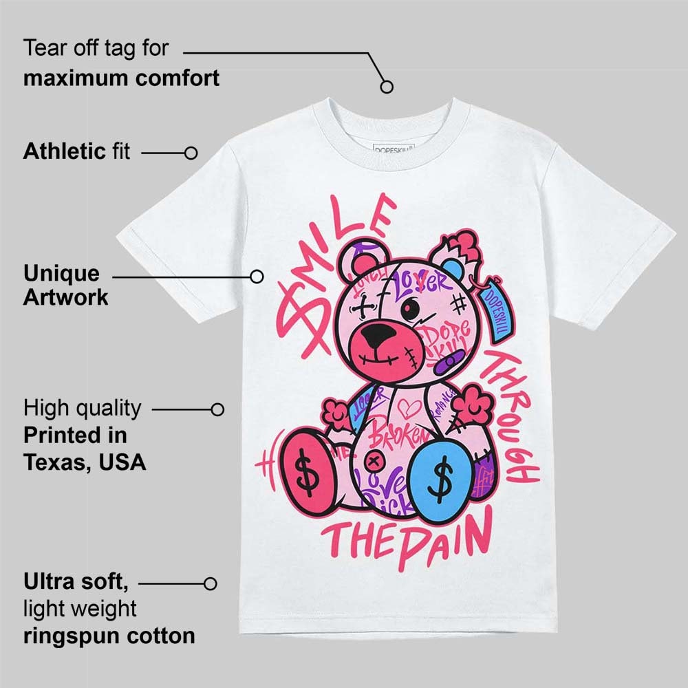 Streetwear Graphic Tee, Triple Pink Dunks Unisex Graphic
