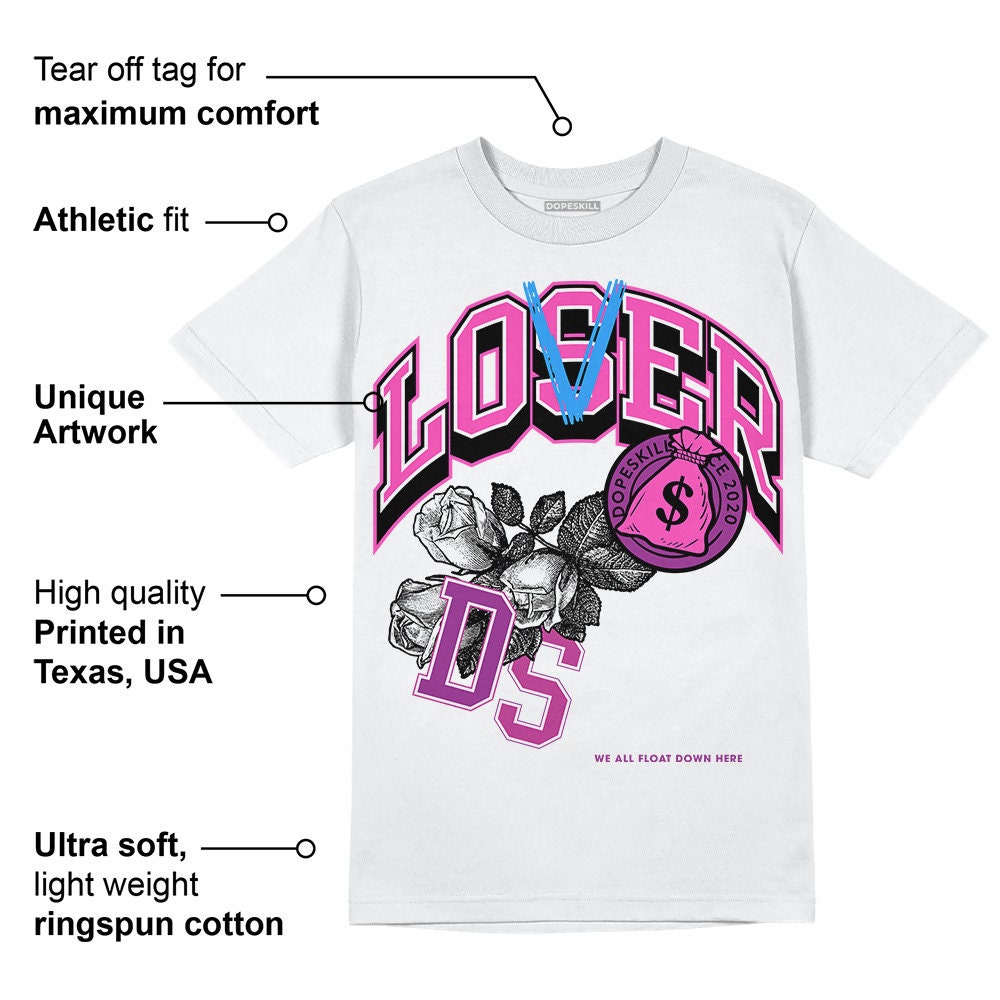 Hyper Violet 4s Dopeskill Unisex Shirt Loser Lover Graphic