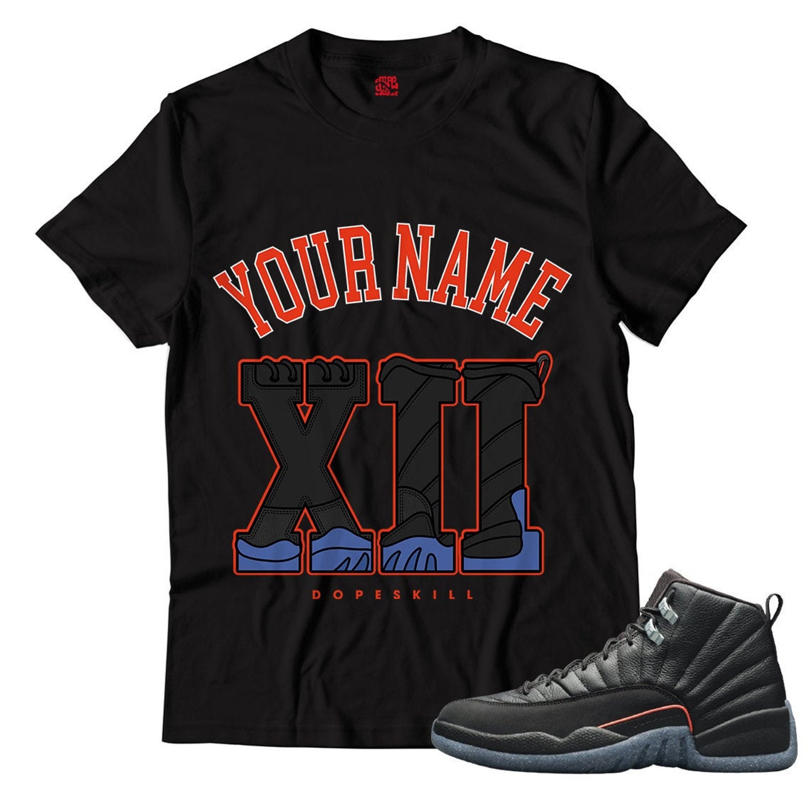 Custom Name XII Jordan 12 Unisex Shirt Match Jordan 12 Utility | Etsy