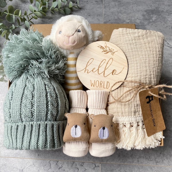 Neues Baby-Geschenk-Set, Neues Baby-Jungen-Geschenk, Neues Baby-Mädchen-Geschenk, Neugeborenen-Geschenk-Box, Neues Baby-Geschenk-Box, Baby-Dusche-Geschenk, Baby-Geschenk