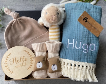 Personalised Baby Gift, New Baby Gift, Baby Girl Gift, Newborn gift, New Baby Gift box, Baby Hamper, Baby Shower Gift, Safari baby show gift