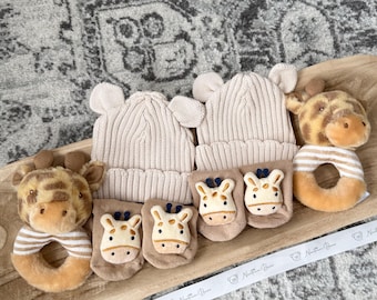 Adorable Twin Unisex Baby Gift Set, Twin Gift Set, Twin Baby Shower Gift, Twin Boy, Twin Girl Baby Hamper, Twin Hamper, Twin Gift