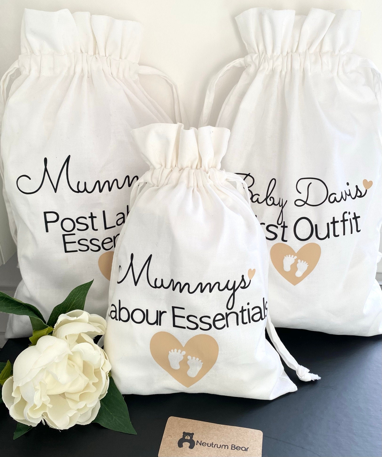 Personalised Hospital Bag Organisers Maternity Bag Hospital Etsy